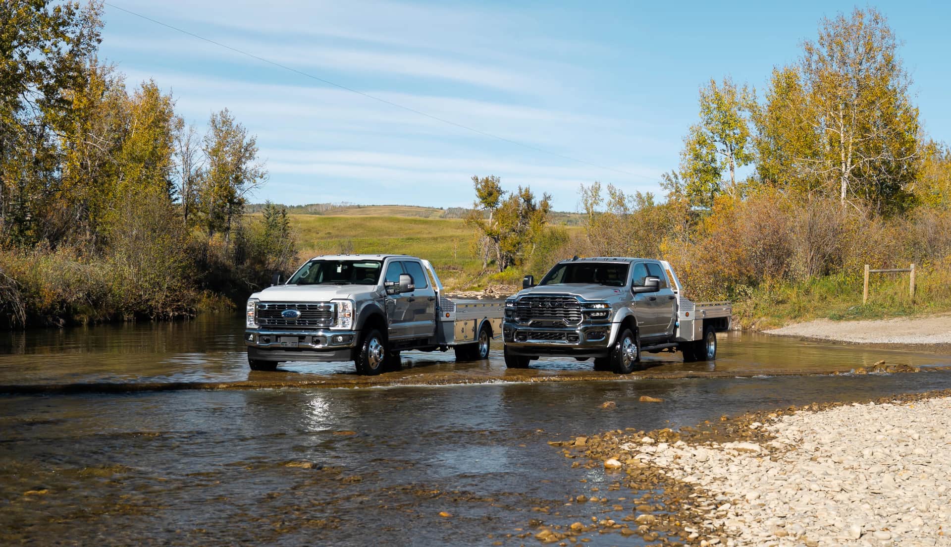 Commercial trucks at Diamond West Sales